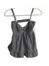 American Threads Checkered-gingham Black White Sleeveless Top Size S - photo 1