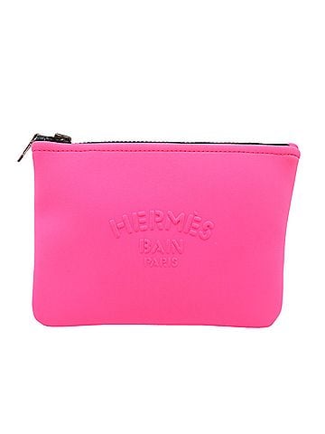 Hermès Hermes NeoBain PM Women's Pouch H103311M, 80% Polyamide, 20% Polyurethane, Neo Pink (view 1)