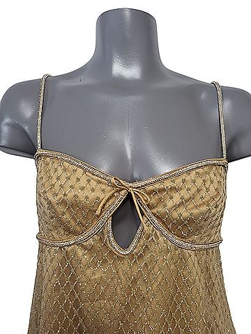 For Love & Lemons Glitter Slip Dress Cocktail Dress (view 2)