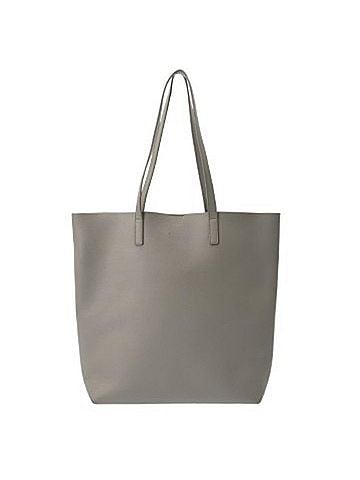 Saint Laurent SAINT LAURENT Saint Laurent Shopping Tote Bag, Gray, 454203, Women's, Calfskin B Rank, Used, Ginzo (view 1)