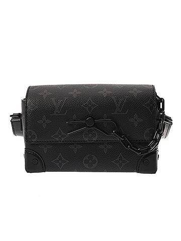 Louis Vuitton LOUIS VUITTON Louis Vuitton Monogram Eclipse Steamer Wearable Wallet Black M81852 Men's Canvas Shoulder Bag A Rank Used Ginzo (view 2)
