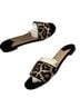 Theory 100% Leather Animal Print Black Tan Sandals Size 6 1/2 - photo 2
