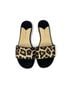 Theory 100% Leather Animal Print Black Tan Sandals Size 6 1/2 - photo 3