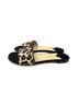 Theory 100% Leather Animal Print Black Tan Sandals Size 6 1/2 - photo 10