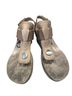 otBt Tan Silver Brown Sandals Size 7 1/2 - photo 1