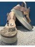otBt Tan Silver Brown Sandals Size 7 1/2 - photo 3