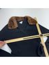 Weekend Max Mara 70% Wool 30% Cashmere 100% Moleskin Solid Animal Print Black Casual Sweaters Size M - photo 7