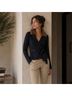 Weekend Max Mara 70% Wool 30% Cashmere 100% Moleskin Solid Animal Print Black Casual Sweaters Size M - photo 3