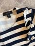 J.Crew 100% Cotton Stripes Black Blue Long Sleeve Blouse Size XS - photo 3