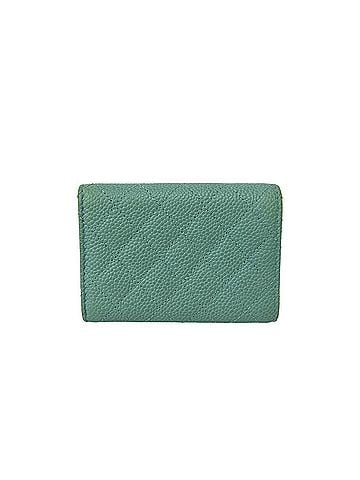 Chanel CHANEL Boy Chanel Caviar Skin Leather Tri-fold Wallet, Blue, 20023 (view 2)