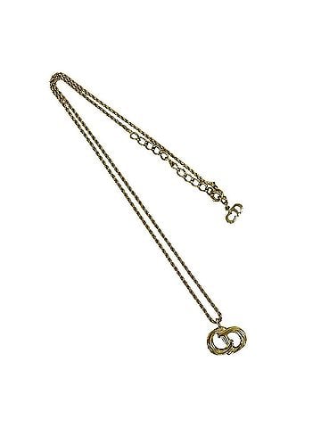 Christian Dior Christian Dior Vintage CD Logo GP Necklace Pendant Accessory Gold 20253 (view 1)