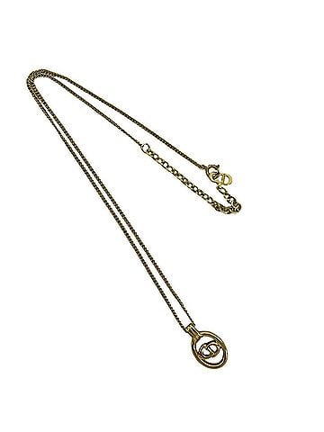 Christian Dior Christian Dior Vintage CD Logo GP Necklace Pendant Accessory Gold 75454 (view 1)