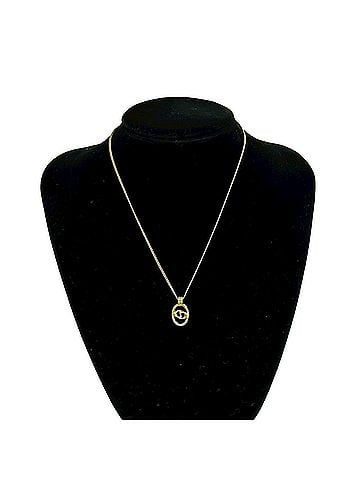 Christian Dior Christian Dior Vintage CD Logo GP Necklace Pendant Accessory Gold 75454 (view 2)