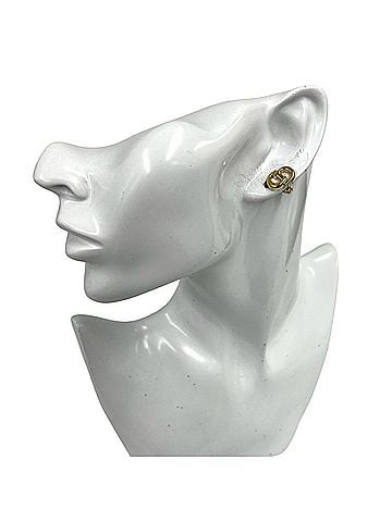 Christian Dior Christian Dior Vintage CD Logo GP Earrings Ear Cuff Accessory Gold 91774 (view 2)