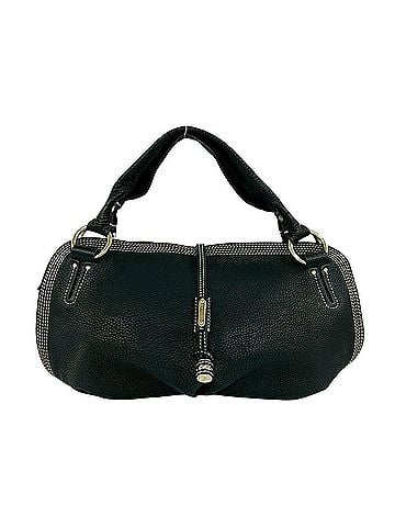 Céline CELINE Bitter Sweet Triomphe Logo Hardware Leather Mini Boston Bag Black 10539 (view 1)