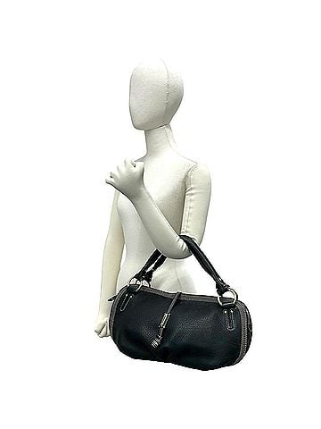 Céline CELINE Bitter Sweet Triomphe Logo Hardware Leather Mini Boston Bag Black 10539 (view 2)