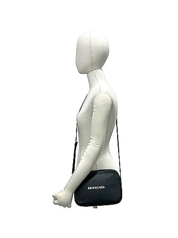 Balenciaga BALENCIAGA Everyday Camera Bag, Genuine Leather Mini Shoulder Pouch, Sacoche, Black 79509 (view 2)
