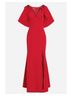 MARCHESA notte 87% Polyester 13% Spandex 100% Polyester Solid Red Cocktail Dress Size 4 - photo 3
