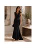 Xscape Floral Black Cocktail Dress Size 6 - photo 3