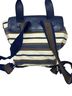 Tory Burch Stripes Blue Ivory Brown Backpack One size - photo 2