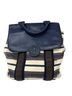 Tory Burch Stripes Blue Ivory Brown Backpack One size - photo 1