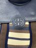 Tory Burch Stripes Blue Ivory Brown Backpack One size - photo 9