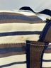Tory Burch Stripes Blue Ivory Brown Backpack One size - photo 12
