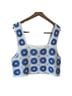 Altar'd State 100% Acrylic Graphic White Blue Tank Top Size M - photo 1
