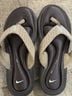 Nike Brown Black Flip Flops Size 7 - photo 3