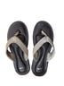 Nike Brown Black Flip Flops Size 7 - photo 1
