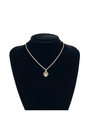 Christian Dior Christian Dior CD Logo GP Chain Necklace, Gold, Item No. 26701 (view 2)