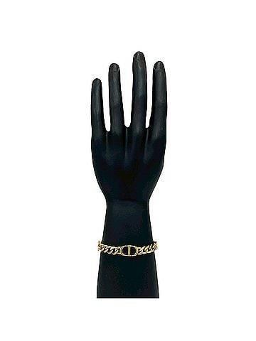 Christian Dior Christian Dior CD Logo Motif GP Chain Bracelet, Gold, Item No. 17450 (view 2)