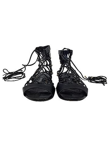Tom Ford  Tom Ford Gladiator Flat Sandals in Black Leather (view 2)
