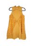 ASOS 100% Polyester 100% Nylon 100% Cotton Solid Yellow Casual Dress Size 6 - photo 8