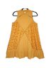 ASOS 100% Polyester 100% Nylon 100% Cotton Solid Yellow Casual Dress Size 6 - photo 10