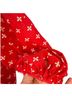 kopal 100% Cotton Floral Polka Dots Red White Long Sleeve T-Shirt Size XS - photo 9