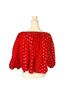 kopal 100% Cotton Floral Polka Dots Red White Long Sleeve T-Shirt Size XS - photo 2