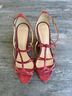 Alexandre Birman Animal Print Red Wedges Size EU 39 - photo 4