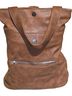 Urban Expressions Brown Leather Backpack One size - photo 1