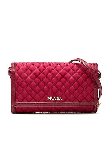 Prada Tessuto Impuntu Wallet on Strap (view 1)