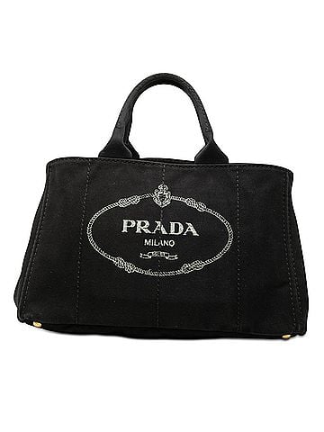 Prada Large Canvas Canapa Logo Satchel (view 1)