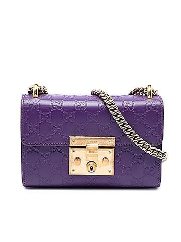 Gucci Small Guccissima Padlock Crossbody (view 1)