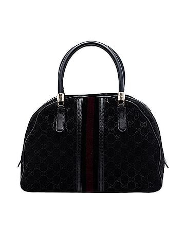 Gucci GG Suede Web Dome Handbag (view 1)
