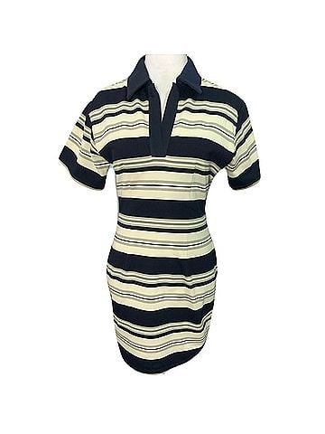 Miss Circle Whitley Pique Cotton Striped Mini Dress Casual Dress (view 1)