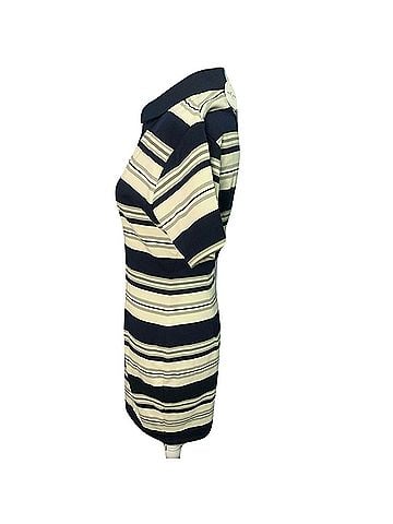 Miss Circle Whitley Pique Cotton Striped Mini Dress Casual Dress (view 2)