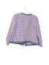 Talbots 65% Cotton 20% Polyester 13% Acrylic 2% Other 100% Linen Houndstooth Pink Blue Blazer Size L - photo 2