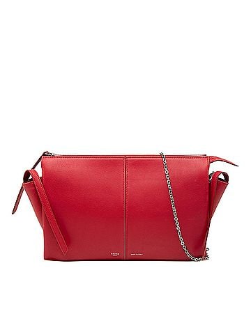 Céline Trifold Leather Clutch On Chain (view 1)