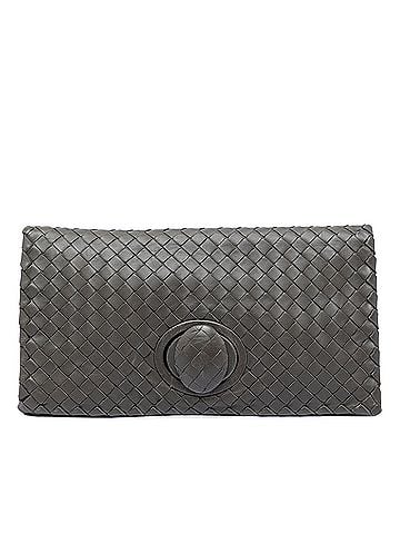 Bottega Veneta Nappa Intrecciato Turn Lock Clutch (view 1)