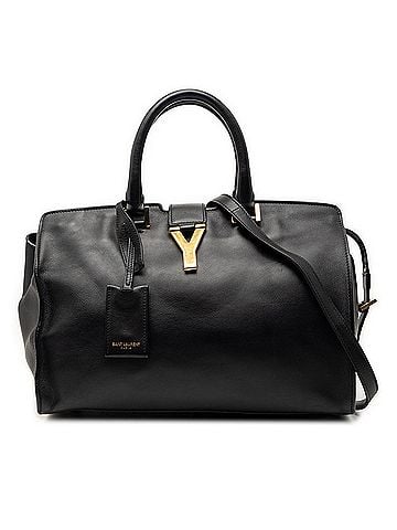Saint Laurent Small Leather Cabas Chyc Satchel (view 1)
