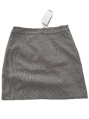 Mango MANGO Brown Check Mini Skirt Formal Skirt (view 1)